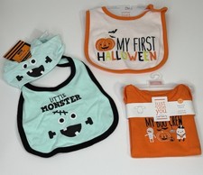 Baby Newborn Halloween Carter s Bodysuit Bib Bundle