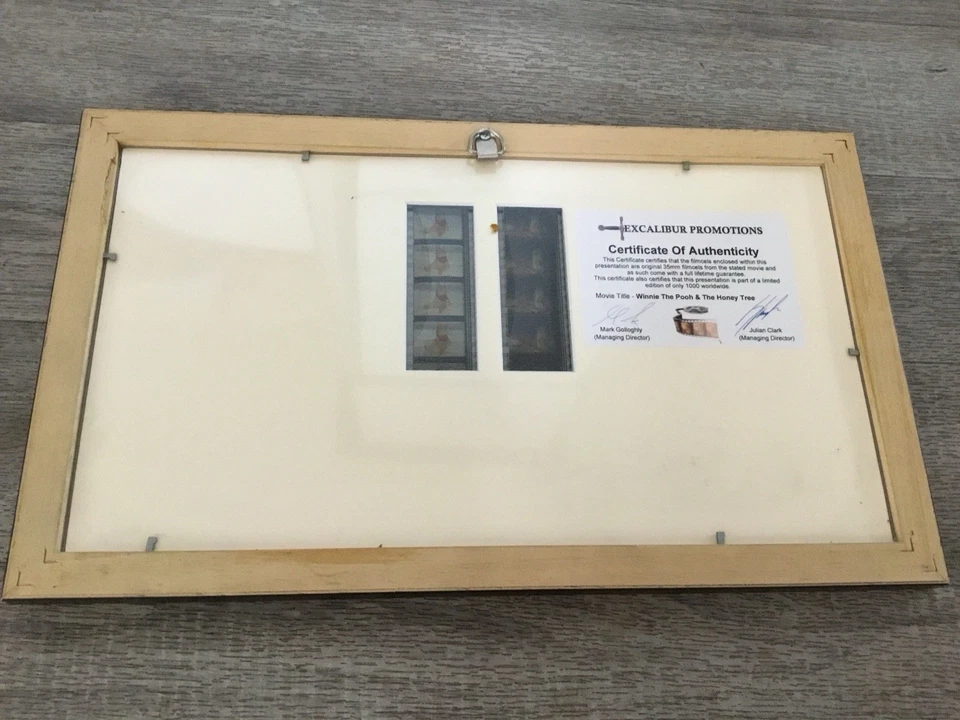 Winnie The Pooh 32 Mm Film Cel presentation limted edition 614 of 1000 - Image 2 of 3