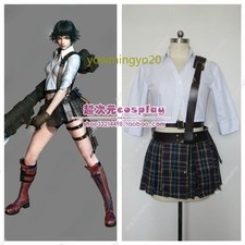 Devil May Cry 3 Lady Mary Woman Girl Halloween Cosplay Costumes Skirt Outsuit