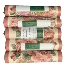 Vintage Croscill Cotswold Roses Vinyl Wall Bo...