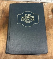 The Merck Manual of Diagnosis and Therapy 1977 HC 13th Edition VTG Thumb Indexed