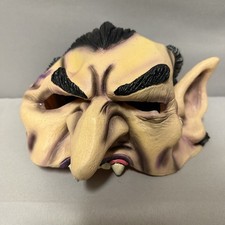 Disguise Halloween Mask Dracula Vampire Face Fangs Costume Rubber