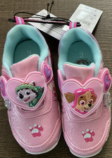 Nickelodeon PAW Patrol Skye Everest Glitter Pink Hook Loop Girls Sneaker 9