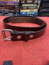 Deerfield Leather Belt Made in USA Size 36 Brown