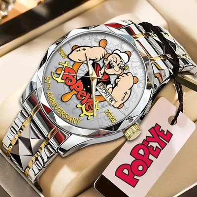 Popeye The Sailor Man 97th Anniversary Alloy Luxury Quartz Watch