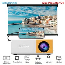 Mini Portable For Cartoon Outdoor LED Pico Movie Projector for Home Theater Kids