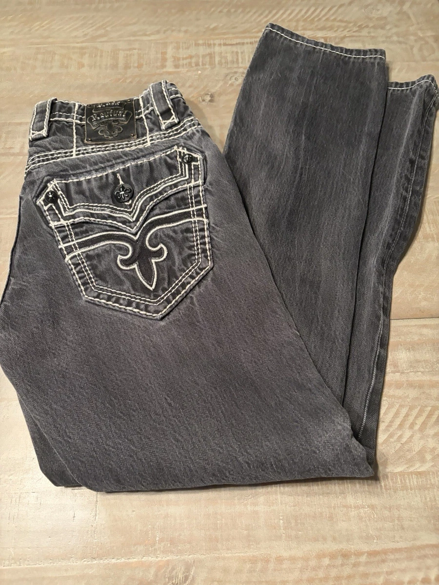 Rock Revival Black Jeans for Men in 32 Inseam for sale | eBay