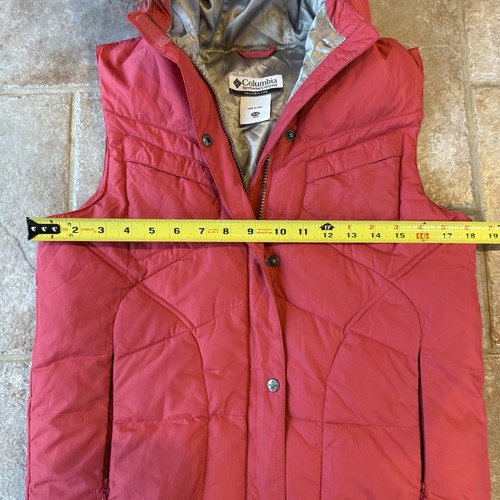 Columbia Pink Faux Fur Hood Youth Girls Puffer Full Zip Vest Size 14/16 - Picture 4 of 6