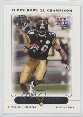 2006 Topps Pittsburgh Steelers Super Bowl XL Champions Willie Parker #7 0ae
