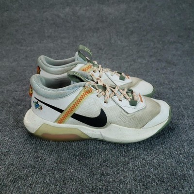 Nike Zoom Crossover Shoes Boys Size 5.5 White Green Sneakers DX6051-101
