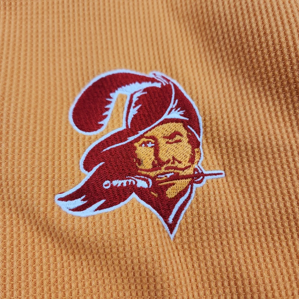 Мужская футболка Tampa Bay Buccaneers Nike L оранжевая тепловая вафля кремовая - Изображение 3 из 4