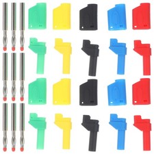 10 Pcs Speakers Connection Banana Plug Connectors Male Plugs for Thick Cables