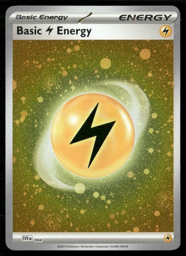 Basic Lightning Energy (Cosmos Holo) 004 SVE Scarlet & Violet Energy Pokemon LP
