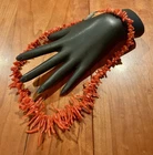 VINTAGE GRADUATED 18” BRANCH CORAL STRUNG NECKLACE BARREL CLASP ESTATE