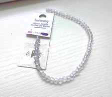 7" AB FACETED RONDELLE GLASS  4mm  NEW Reduced Shipping  SALE 