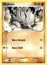 Rhyhorn Common EX Emerald 62/106 NM on eBay