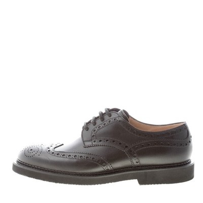 MILLE885 men shoes Black leather made in Italy Leicester oxford wingtip brogues