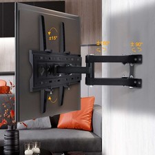 32-80 Inch TV Wall Bracket Mount with Tilt & Swivel Movement to 50kg LCD LED QLE