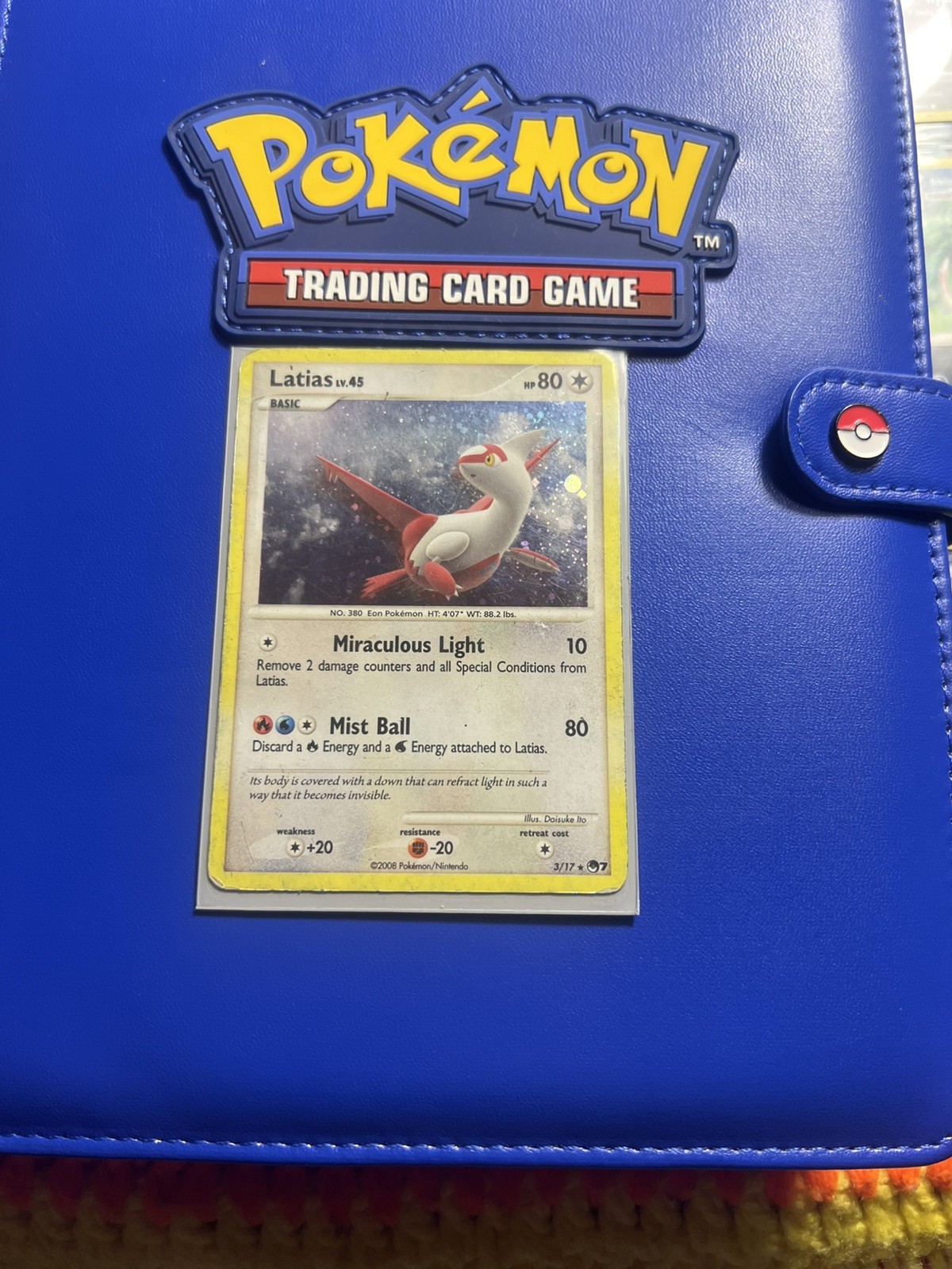 Latias 3/17 Rare Holo POP Series 7 2008 Pokemon TCG Card