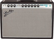 Fender '68 Custom Deluxe Reverb 22-Watt 1x12" Guitar Combo w/ Cover  Pedal