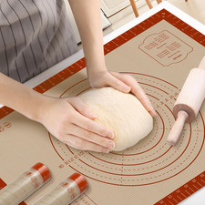 Extra Large Silicone Pastry Mat with Measurements for Baking and Rolling Dough