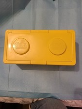 Vintage Yellow CHUBS Baby Wipes Lego Stackable Storage Container