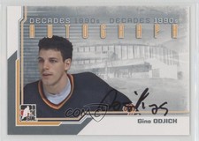 2013-14 ITG Decades 1990s Auto Silver Gino Odjick #A-GO Auto 4rn