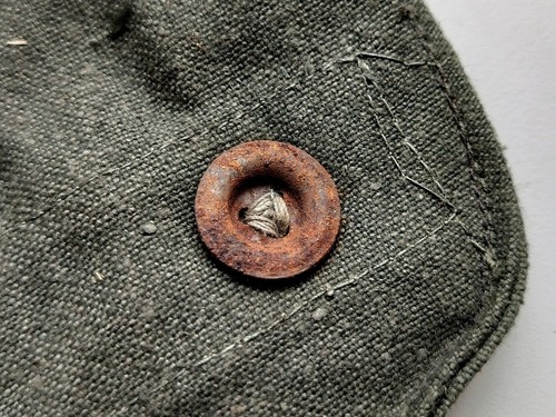 Spare gas mask filter carrying pouch "ohx" original German WW2 Wehrmacht - Afbeelding 5 van 7