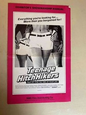 Teenage Hitchhikers Pressbook 1974 Chris Jordan, Sandra Cassel, Nikki Lynn!