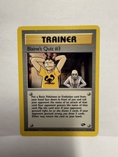 Blaine's Quiz #3 112/132 Gym Challenge Unlimited Pokemon 2000 Non Holo LP
