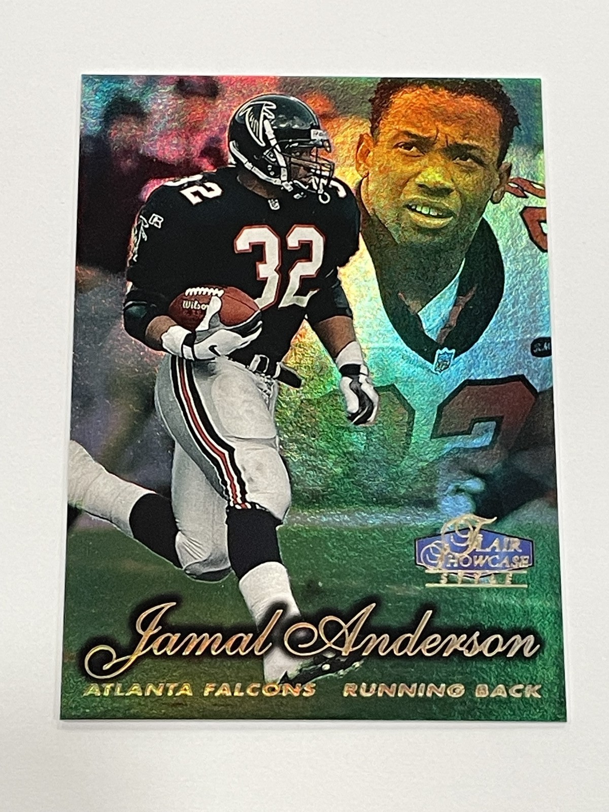 1998 Flair Showcase Football Row 2 (Style) - Jamal Anderson - Atlanta Falcons