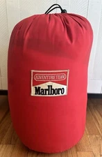 Marlboro Adventure Team Zero Degree Mummy Sleeping Bag Yellow Red Vintage 90s