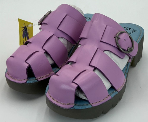 FLY LONDON ENVY521FLY Women's Size 6.5-7 US Pink Leather Sandals NIB