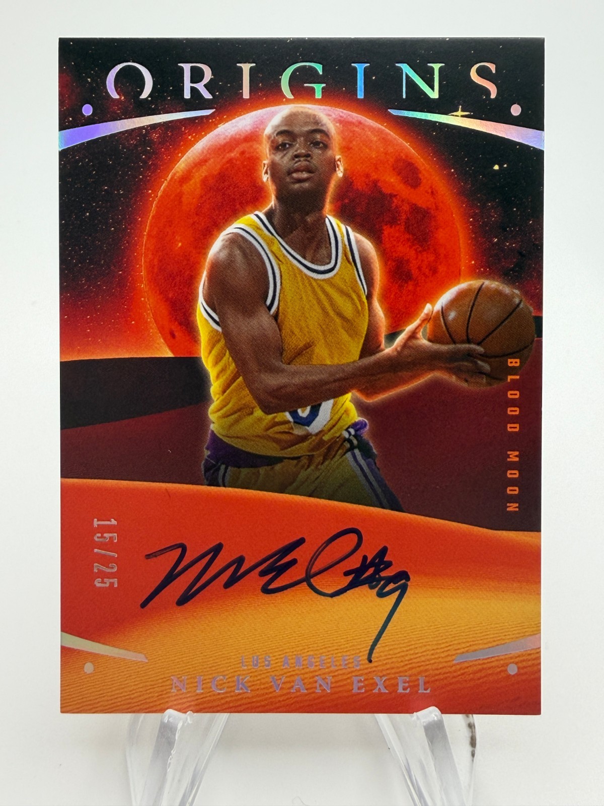 2025-26 Origins NICK VAN EXEL Blood Moon Signatures On Card Auto /25 #BLD-NVE
