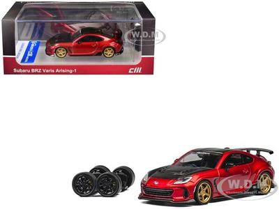 #ad #ad SUBARU BRZ VARIS ARISING 1 RHD RED W EXTRA WHEELS 1 64 BY CM MODEL CM64 BRZ 07 $22.99