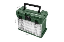 Scatola esche artificiali Delphin TBX MegaCase clip valigia incl. 4 scatole Tackle