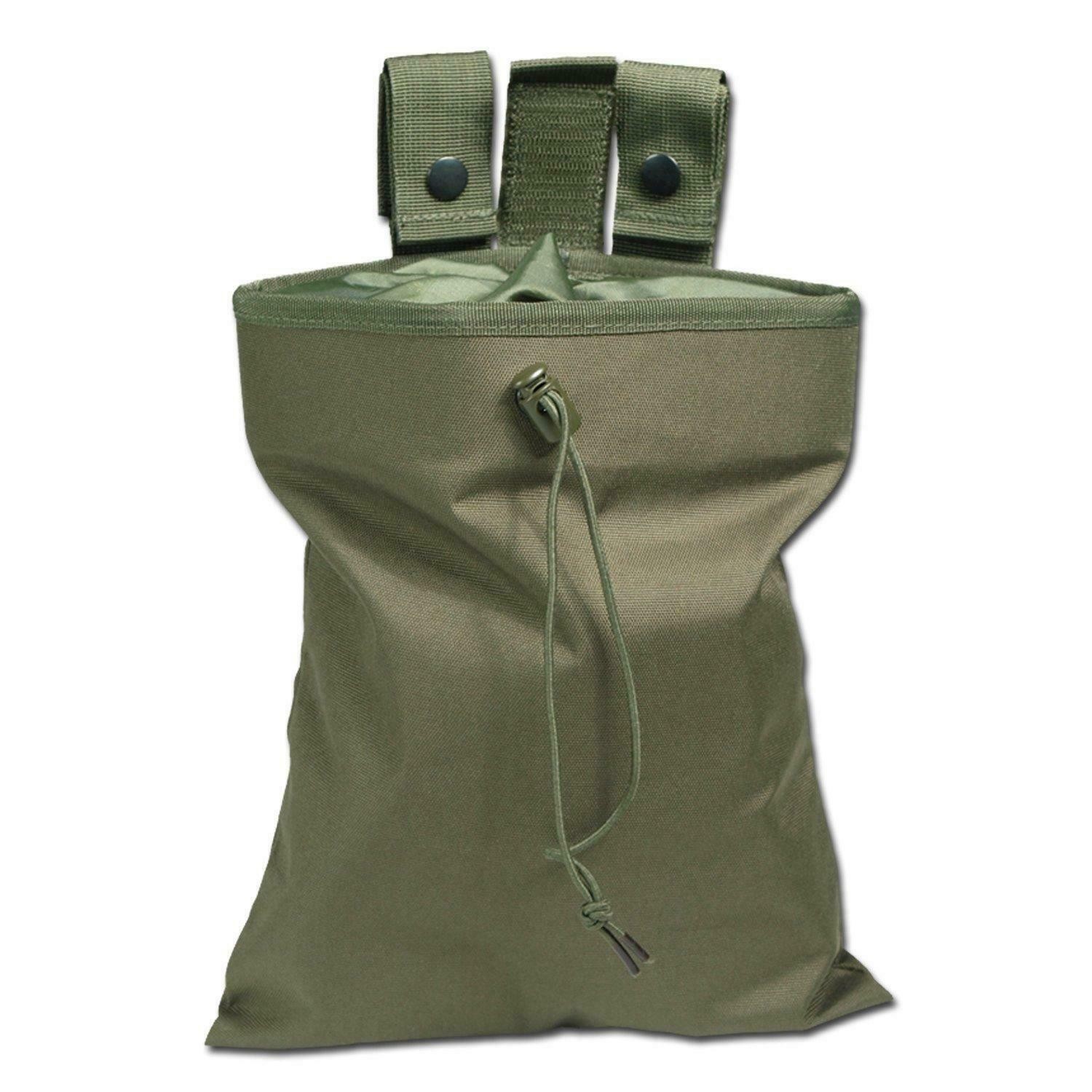 Mil-Tec Tactical Foldable Dump Magazine Bag Pouch Green Army Airsoft