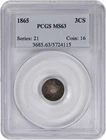 1865-P Three Cent Silver — photo from another recent sale