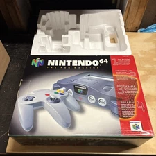 Nintendo 64 N64 Original Empty Box and Styrofoam ONLY No Console