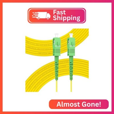 FLYPROFiber- 30m/98ft SC/APC to SC/APC Fiber Optic Internet Cable, Single Mode F