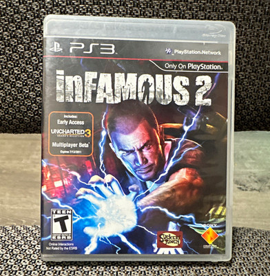 inFAMOUS 2 PS3 2011 NTSC-U/C T-Teen Action Adventure Manual Included