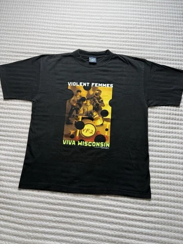 VIOLENT FEMMES Shirt L grunge band 90s Viva Wis 1990s vintage concert t-shirt, vintage, single stitch, B+ condition