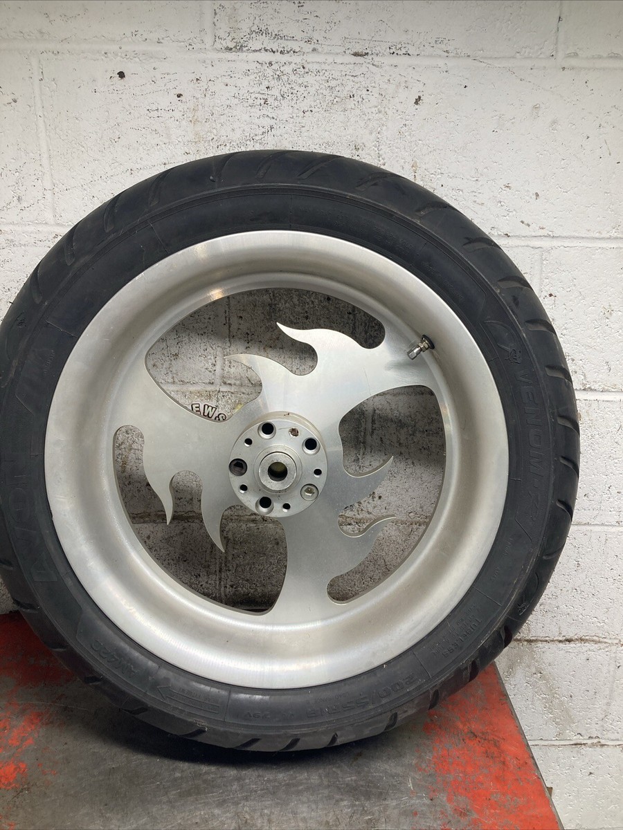 Harley Davidson Chopper Bobber Flame Mag Wheels 18 Inch Set Nice