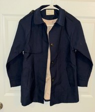 Zara Girls Navy Blue Coat Jacket Size 11 12