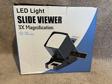 Slide Viewer 3X Magnification and Led Lighted Illuminated Viewing Suitable