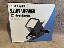 Slide Viewer 3X Magnification and Led Lighted Illuminated Viewing Suitable