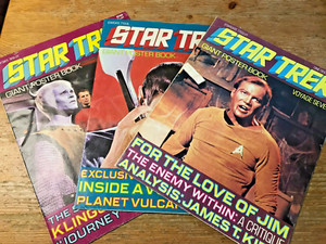 Vintage Star Trek Giant Poster Book Lot of 3 Issues Voyage 4 5 7 Kirk Spock