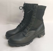 Stansport Hot Weather Jungle Combat Black Leather Boots Military Mens 12R NEW