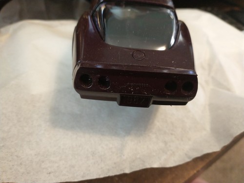 NOS 1982 Corvette Chevrolet Dealer Promo Plastic Toy Car Dark Claret in box - Picture 4 of 6