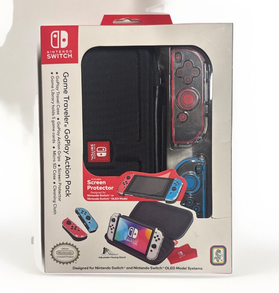 Nintendo Switch Case, JoyCon, Screen Protector(Game Traveler GoPlay Action Pack)-image